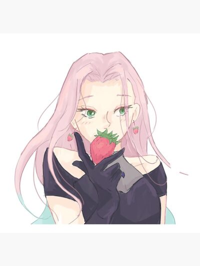 Alternative view of Mizi With Strawberry Throw Pillow