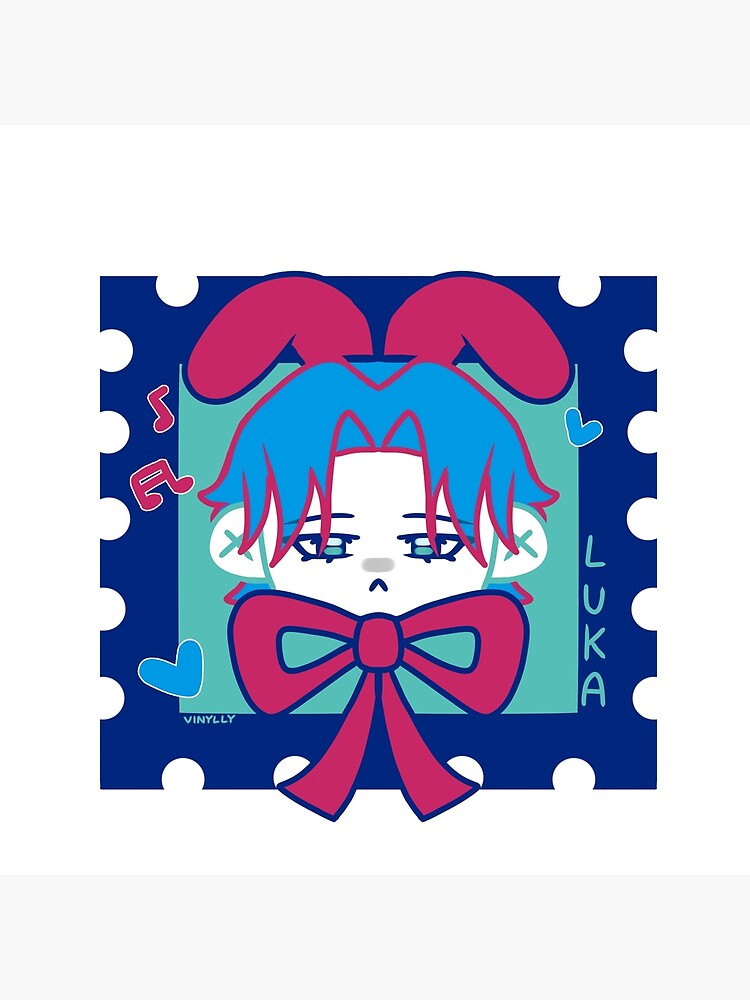 Luka Stamp Chibi Cute Tapestry - Image 2