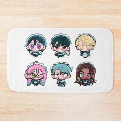 Chibi Alien Stage Version Coffee Shop Bath Mat