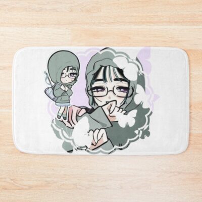 Sua A Cute Girl With Black Hair Bath Mat