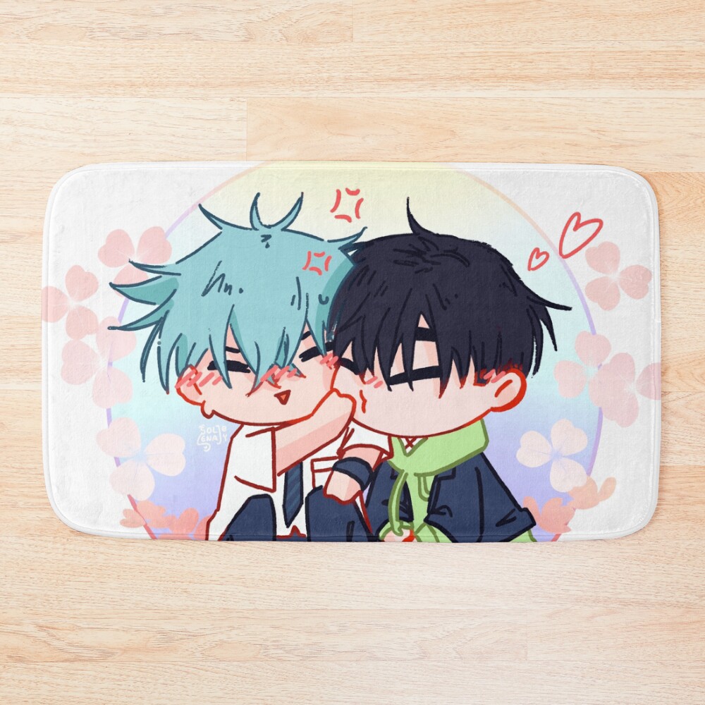 Ivantill Chibi Highschool Au Bath Mat