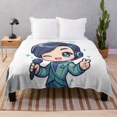 Ivan Alien Stage Chibi Throw Blanket