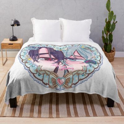 Ivan X Till Looking At Each Other Throw Blanket