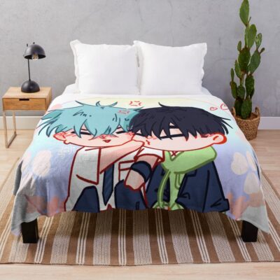 Ivantill Chibi Highschool Au Throw Blanket