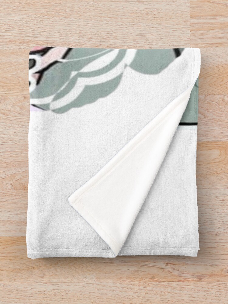 Sua A Cute Girl With Black Hair Throw Blanket - Image 2