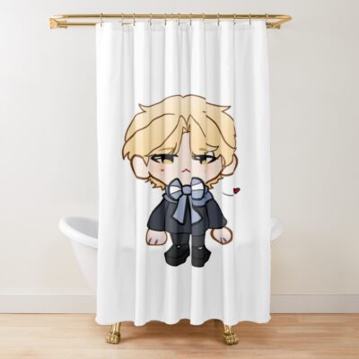 Alien Stage Luka Valentines Anime Chibi Shower Curtain