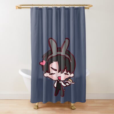 Ivan Flan Alien Stage Chibi Shower Curtain