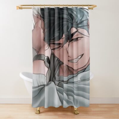 Upscaled Ivan Smiling Shower Curtain