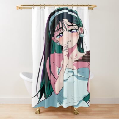 Sua Eating A Delicious Cake Shower Curtain