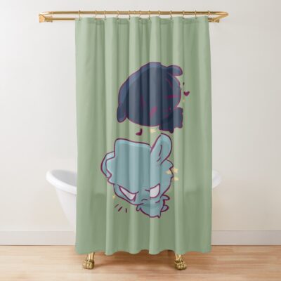 Alien Stage Ivantill Bunny Shower Curtain