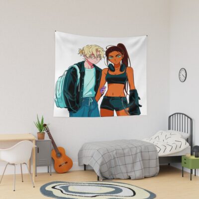 Luka And Hyuna After Training Tapestry