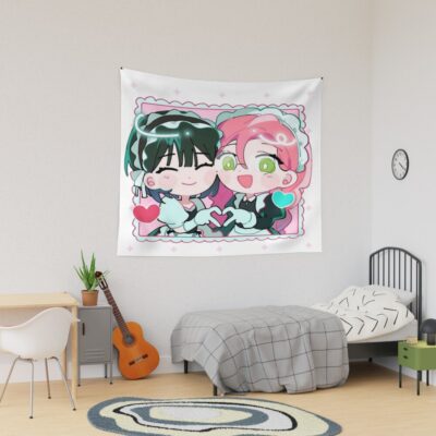 Mizi X Sua Forming A Heart Tapestry