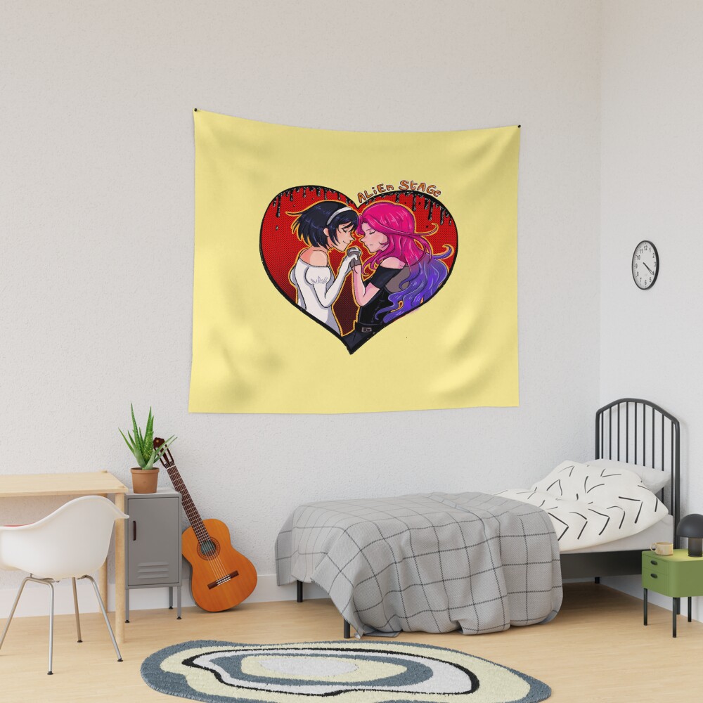 Alien Stage Love Tapestry