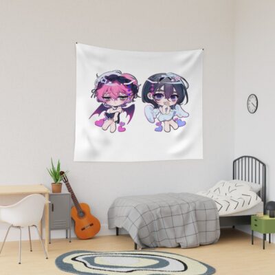 A Pair Of Mizisua Angels Tapestry