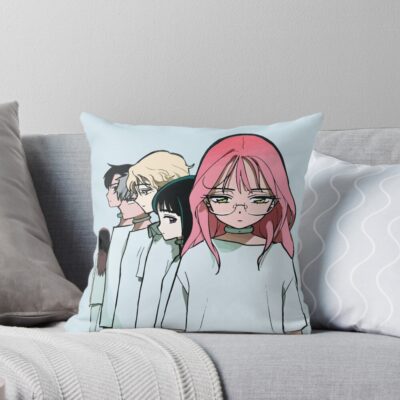 Alien Stage Four Characters Throw Pillow
