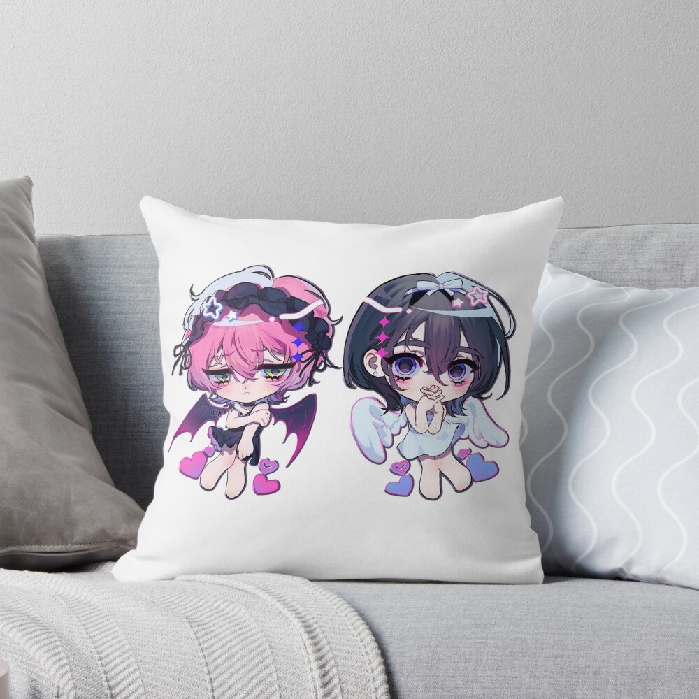 A Pair Of Mizisua Angels Throw Pillow